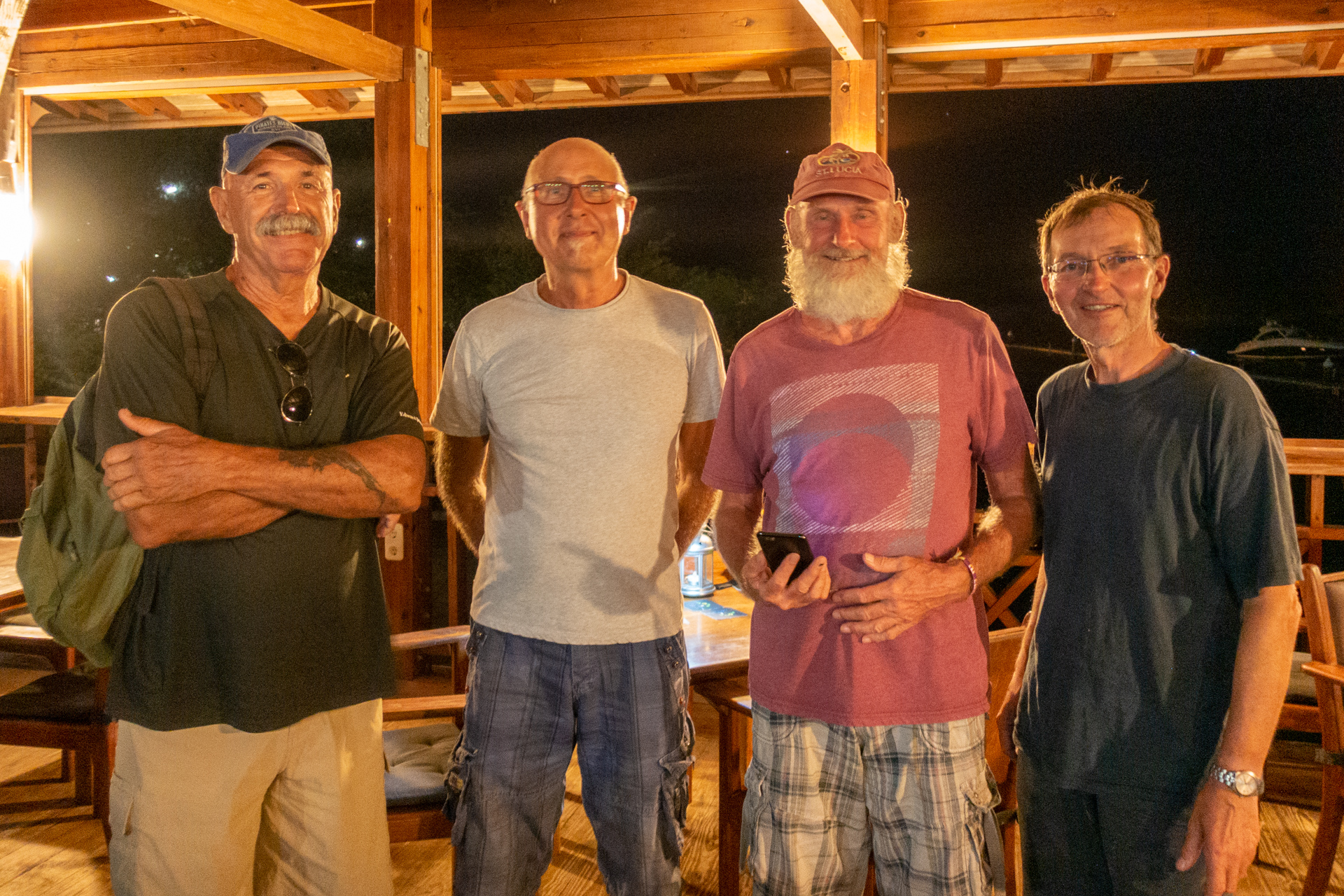 Four Sailors in Spanish Water